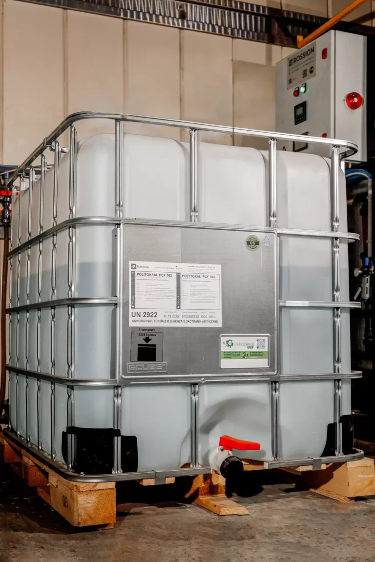 Оригинальный состав бесхромовой титаново-циркониевой пассивации Polytoxal PCF 703 Politeknik Metal на заводе Новые Технологии